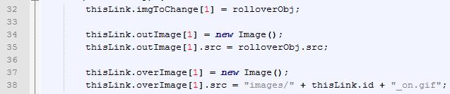 Aby podmieniać wiele obrazków jednocześnie Przedstawiony wyżej sposób pracy z elementem imgtochange[0] powtarzamy teraz dla elementu imgtochange[1], czyli przypisujemy mu wartość zmiennej rolloverobj.