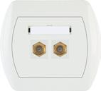 Gniazda pojedyncze i podwójne Single and double socket outlets IP20 16A 250V~ Gniazda pozostałe Other sockets IP20 GPR-1 GP-2 GTV-1 G2K, G6K Gniazdo pojedyncze bez uziemienia Single socket without