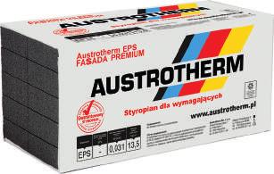 Austrotherm EPS FASSADA PREMIUM przeznaczenie I ZAkREs stosowania Płyty ze styropianu Austrotherm EPS FASSADA PREMIUM zaleca się stosować w budownictwie w zestawach wyrobów, w których