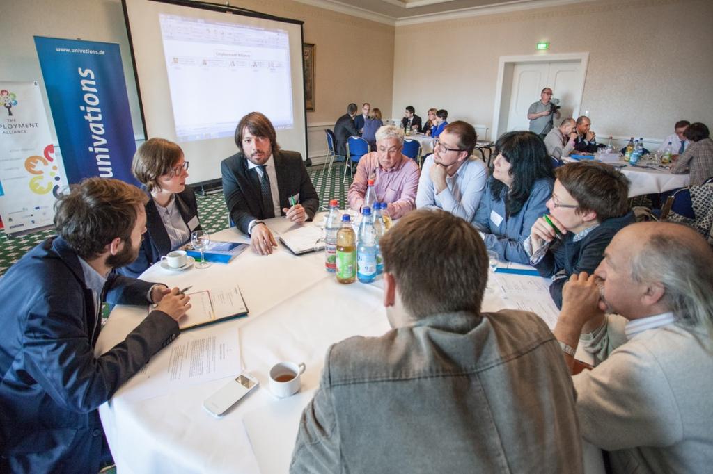Zdjęcie 1: Sesja Warsztatowa Interesariuszy Sojuszu 27.05.2015 w Halle/Saale Źródło: Sojusz na rzecz Edukacji i Zatrudnienia 2015 (Zdjęcie: Jakob Ad