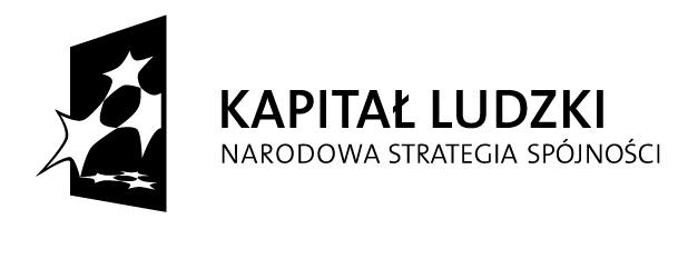 Projekt współfinansowany ze środków Unii Europejskiej w ramach Europejskiego Funduszu Społecznego Załącznik nr 1 do Regulaminu rekrutacji i uczestnictwa w projekcie WYPEŁNIA INSTYTUCJA PRZYJMUJĄCA