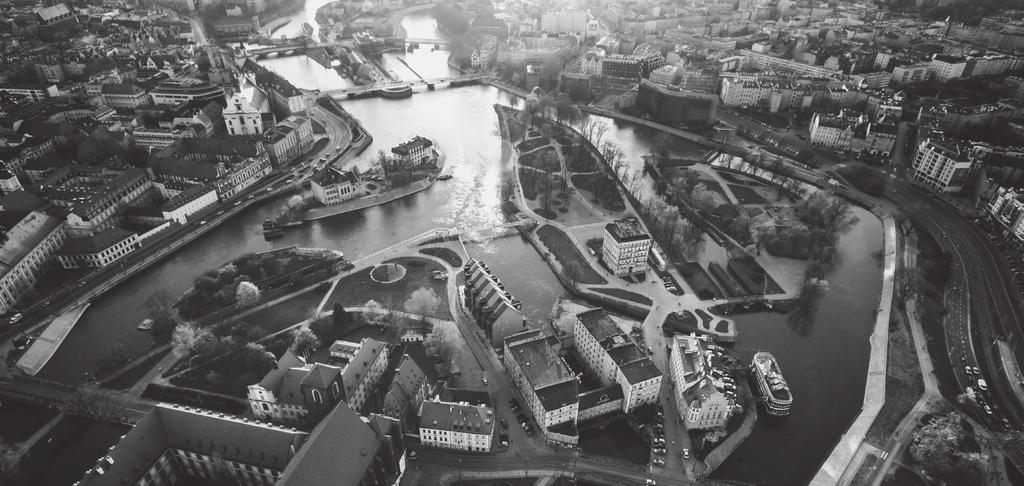 10 11 3 2 12 1 9 5 4 4 5 8 7 6 1 Stare Miasto 2 Nadodrze 3 Centreville 4 Wyspa Bielarska 5 Wyspa Słodowa 6 Wyspa Młyńska 7 Wyspa Piasek 8 Wyspa Daliowa 9 Wyspa Tamka 10
