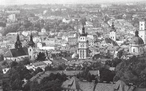 Wspaniałe położenie będzie miał ten kościół dominuje, wykończony dopiero w fundamentach nad całym miastem. Śliczny jest Lwów stamtąd.