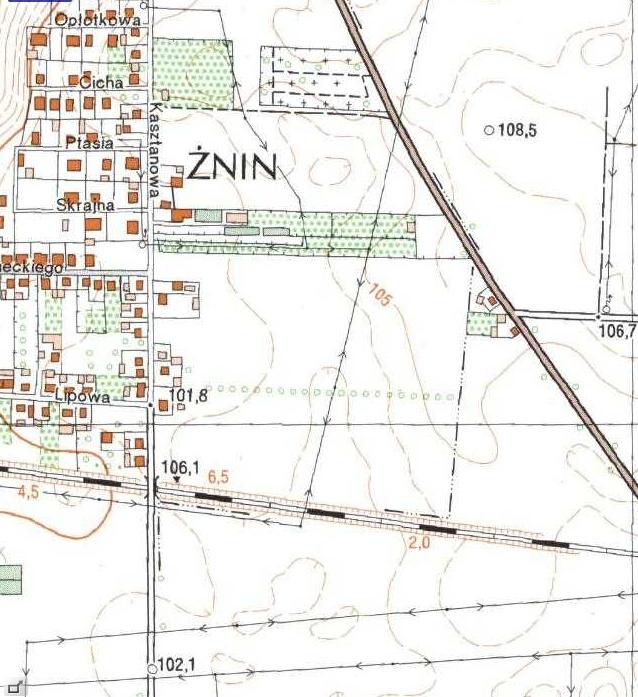 N MAPA PRZEGLĄDOWA skala 1: 10 000 W E
