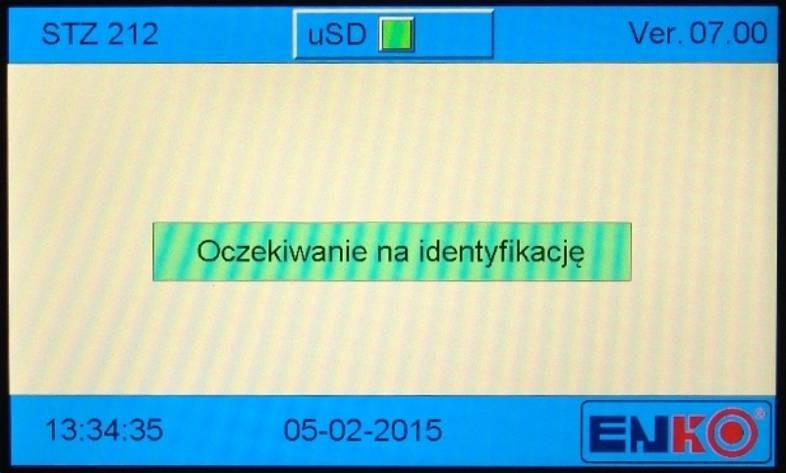 Na rysunku nr 3 przedstawiono ekran w stanie oczekiwania na dostawę. Przyłożenie identyfikatora dostawcy do pola odczytowego rozpoczyna proces odbioru ścieków. Rys.