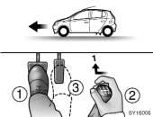 Przy próbie ruszenia z biegu wy szego ni trzeci, rozlegnie si brz czyk ostrzegawczy (krótki pulsujàcy dêwi k) i zaêwieci si lampka ostrzegawcza Toyota Free-Tronic. (b) Ruszanie pod gór 1.