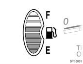 Zbiornik prawie pe ny-wskazówka na F Gdy poziom paliwa zbli y si do E lub za- Êwieci si lampka sygnalizacyjna rezerwy