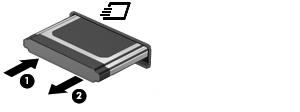 Zatrzymywanie i wyjmowanie karty ExpressCard OSTROŻNIE: Aby zapobiec utracie danych lub sytuacji, w której system przestanie odpowiadać, przed wyjęciem karty ExpressCard z gniazda należy ją zatrzymać.