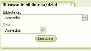 Grupowanie czytelników - usunięto grupowanie czytelników wg czasu wypożyczania, oraz wg ilości woluminów 6.