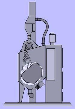 tokarkę do planowania powierzchni bocznych. prasę hydrauliczną do odłamywania nadlewów.