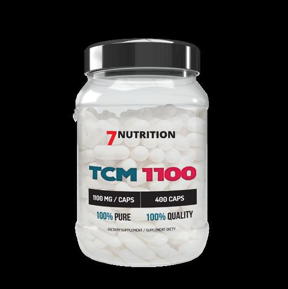 KATALOG PRODUKTÓW TCM 1100 TCM CREATINE TCM creatine to 1100mg czystego Jabłczanu kreatyny w jednej kapsułce. Pomaga skutecznie zwiększyć siłę i masę mięśniową.