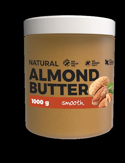 KATALOG PRODUKTÓW ALMOND BUTTER ALMOND BUTTER Doskonały smak, idealne wartości odżywcze. Naturalnie zmielone migdały bez jakichkolwiek dodatków.