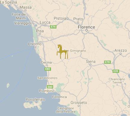 Lokalizacja ODLEGŁOŚCI Volterra Cecina Siena Livorno San Vincezo Florencja Port Lotniczy we Florencji Port Lotniczy w Pizie 10 km 35 km 65 km 70 km 70 km 97 km 95 km 65 km