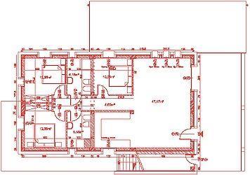 Apartament na parterze składa się z 3