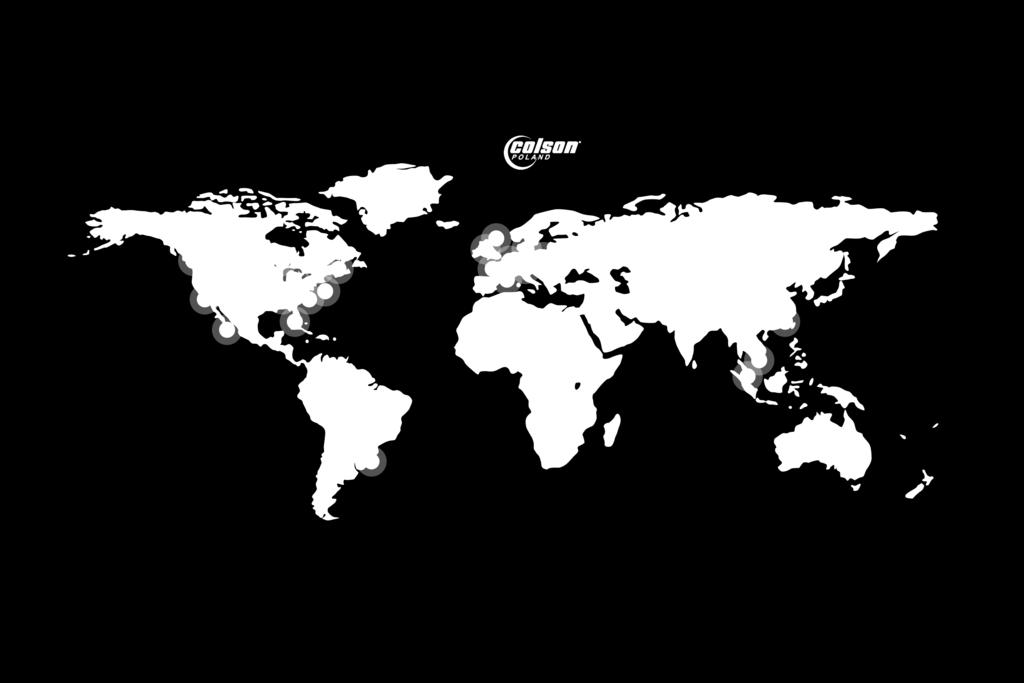 Cedex, Francja Wermelskirchen, Niemcy Christchuch, UK West Seneca, NY, USA South El Monte, CA, USA Jackson, Tennessee USA Zengcheng City, Guangdong Chiny Colson