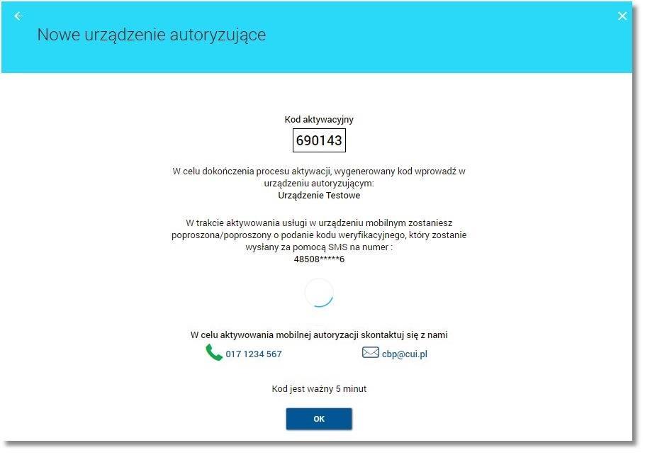 2) Powiązanie aplikacji mtoken Asseco MAA z bankowością elektroniczną W następnym kroku po wyborze