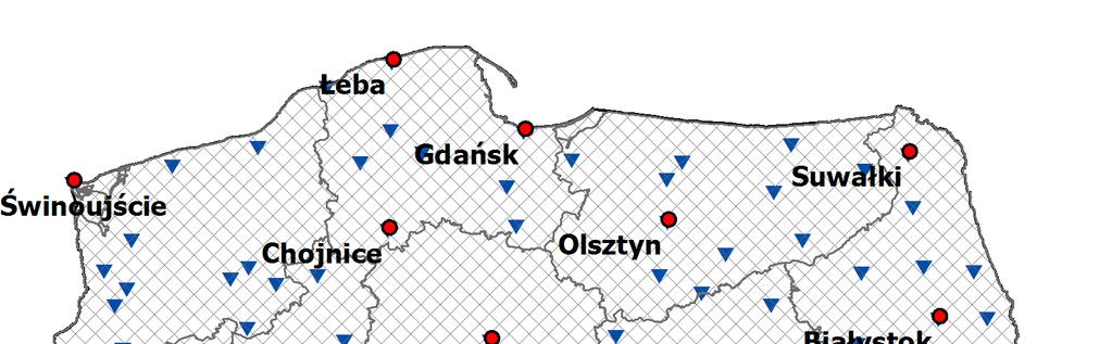 mazowieckie stacje pomiaru chemizmu stacje opadowe
