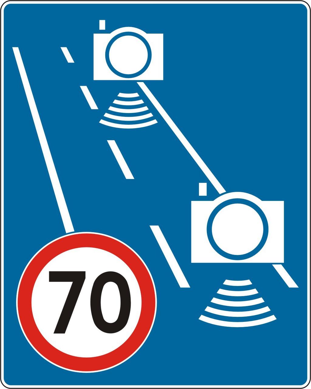 2 a) w części ZNAKI DROGOWE PIONOWE w grupie Znaki informacyjne : po pkt 66 dodaje się pkt 66a i 66b w brzmieniu: 66a) D-51a automatyczna kontrola średniej prędkości, 66b) D-51b koniec automatycznej