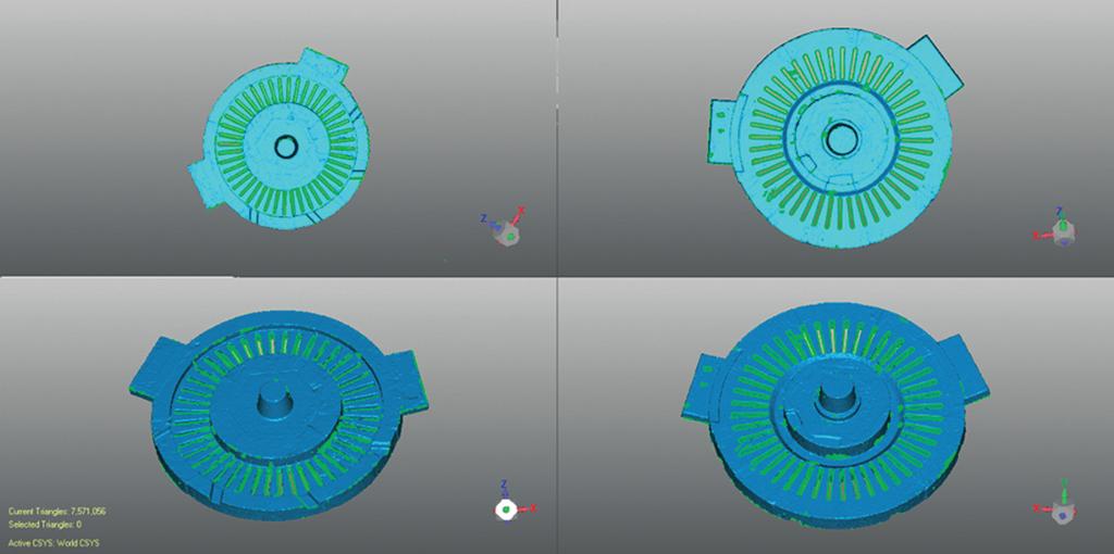 Prepare for 3D scanning the top of the glued core Rys. 10.