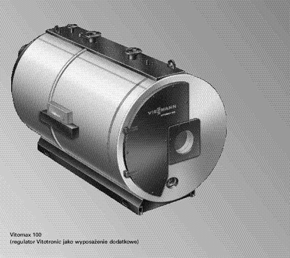 Vitomax 100 Typ M155 Olejowo-gazowy kocioł wodny do pracy z podwyszon temperatur wody w kotle z palnikiem stopniowym lub modulowanym