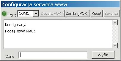 Jest ich trzy, a zapisywane są w kropkowej notacji adresu IP. Program wyświetla informację pozwalającą zidentyfikować parametr i oczekuje na wprowadzenie nowej wartości.