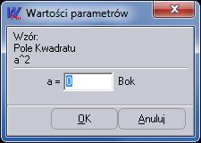 wybrać grupę wzorów, 4. następnie klikać na wzór który ma być użyty, 5. kliknąć przycisk Wstaw wzór, 6.