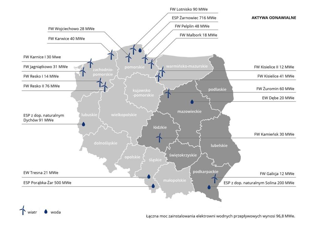 3.4. Segment działalności - Energetyka Odnawialna Rysunek: Główne aktywa segmentu Energetyka Odnawialna. 3.4.1.