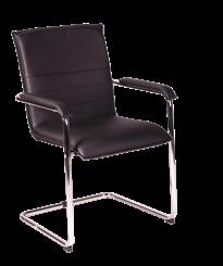 Krzesła i fotele Krzesło drewniane Economy stalowe rurki siedzisko i oparcie z drewna klejonego możliwość układania w stosy Krzesło wyściełane Economy wyściełane siedzisko i oparcie w kolorze czarnym
