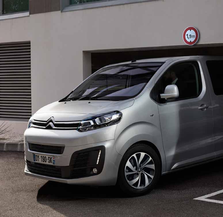1,90 NIEOGRANICZONY DOSTĘP DO PARKINGÓW Wysokość 1,90 m sprawia, że CITROËN