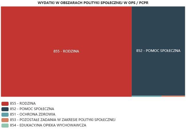 ŚRODKI FINANSOWE NA WYDATKI W POMOCY SPOŁECZNEJ I INNYCH OBSZARACH POLITYKI