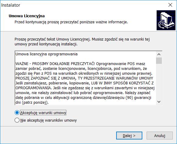 Następnie uruchom instalatora