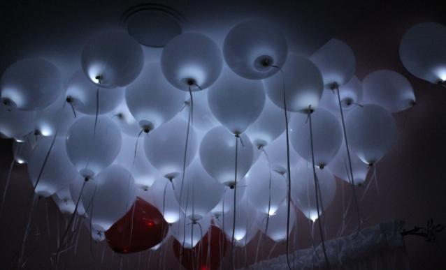 Podœwietlane balony LED Fenomenalna atrakcja ślubna!