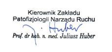 W Rozdziale 6 Materiał i metody, Autorka pracy założyła, że wyniki pracy zostaną zaprezentowane jako wartości średnie oraz odchylenia standardowego.