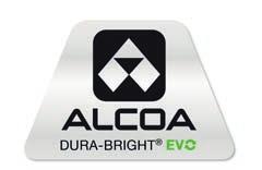 14.b. Pielęgnacja i czyszczenie felg Dura-Bright XBR i Dura-Bright EVO Felgi można poznać po naklejkach z logo Alcoa: czarnych na felgach Dura-Bright XBR i czarnozielonych na felgach Dura-Bright EVO.