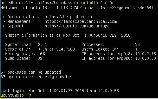 b) Zmień nazwę pliku i prawa do pliku. Przenieś tajny klucz utworzony na serwerze do klienta, aby zalogować się za pomocą uwierzytelniania kluczy. Na kliencie (Linux) Ubuntu desktop. 2.