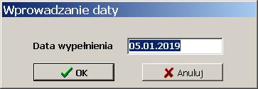 strony NBP z internetu. Po wprowadzeniu kursów po chwili wydruk pojawi się na ekranie. Wtedy przez Alt-D można go wydrukować.