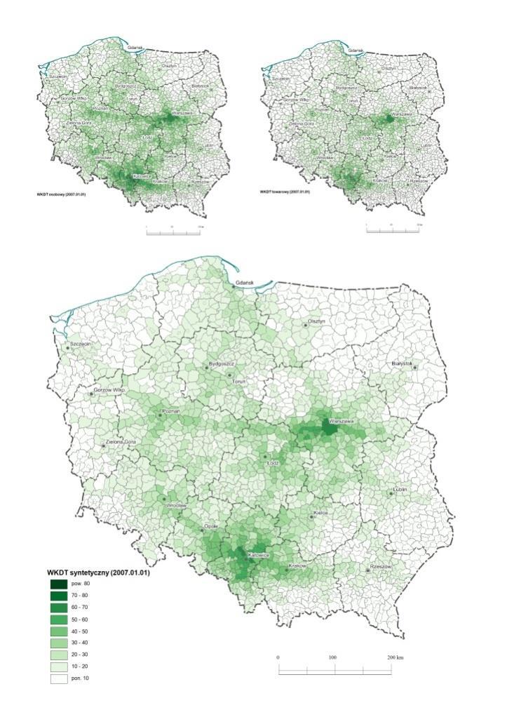 Wskaźnik dostępności kolejowej WKDT (pasażerski,