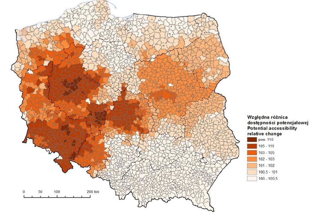 Efekt wzrostu częstotliwości kursowania pociągów KDP z 10 na 15 w ciągu doby (wariant 10