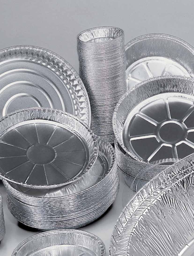 OPAKOWANIA ALUMINIOWE Foremki aluminiowe są jednym z najbardziej uniwersalnych rodzajów opakowań do żywności. Pozwalają chronić delikatne artykuły spożywcze przed deformacją czy uszkodzeniem.