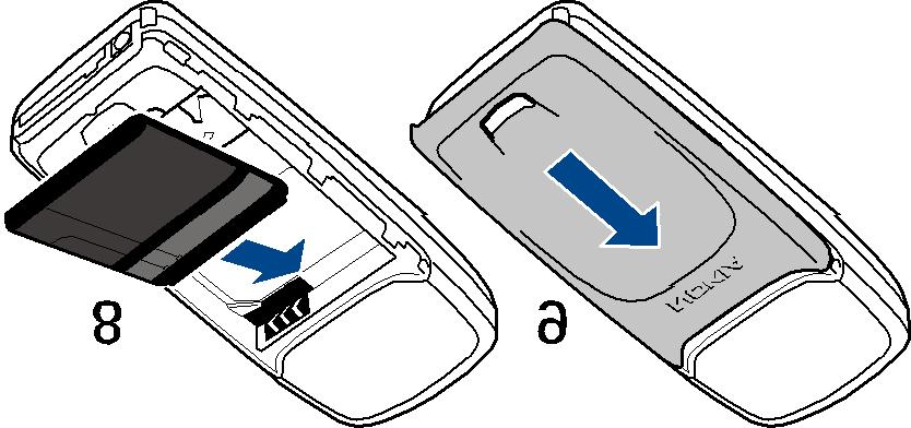 5. Zainstaluj bateriê (8). 6. Wsuñ tyln± obudowê na swoje miejsce (9). Q adowanie baterii 1. Pod³±cz przewód ³adowarki do gniazda na spodzie telefonu. 2.