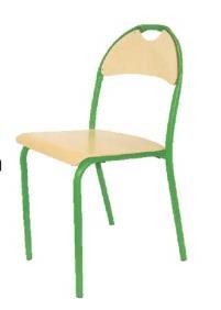lakierem bezbarwnym, poziom niebieski (o wysokości siedziska 460 mm) Kolor stelaża stołów i krzeseł odpowiednio czerwony, zielony, niebieski i dostosowany do rozmiaru mebli