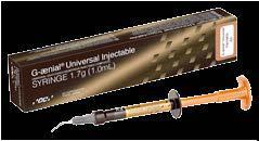 90532 Injection Moulding Kit Zestaw zawiera: po strzykawce G-ænial Universal Injectable ( ml/.7 g) A, A2, A3, nabój Exaclear (48 ml), 3 końcówki mieszające II S Art.-Nr.