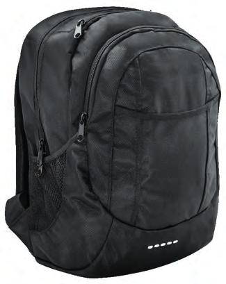 komputer. Dwie boczne kieszenie z siatki. Two-compartment city backpack with universal pocket for computer.