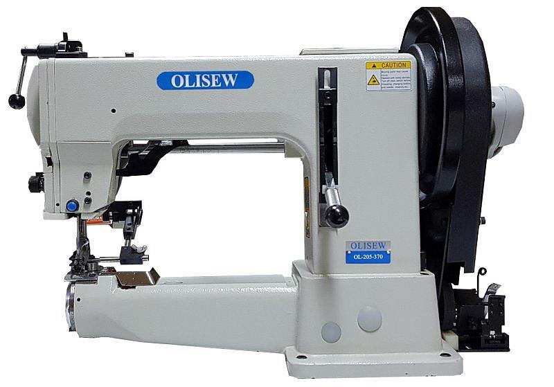 OLISEW OL-205-370 CENA NETTO 12800 PLN Jednoigłowa stębnówka OLISEW OL-205-370 o łożu cylindrycznym, wyposażona w chwytacz wahadłowy XXL typu barrel, pneumatyczne podnoszenie stopki, ryglowanie i