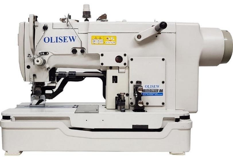 OLISEW OLD-781U CENA NETTO 5600 PLN Dziurkarka bieliźniana OLISEW OL-781U mechaniczna z napędem energooszczędnym servo Direct Drive, szyjąca ściegiem stębnowym 2-nitkowym z obcinaniem nitki górnej i