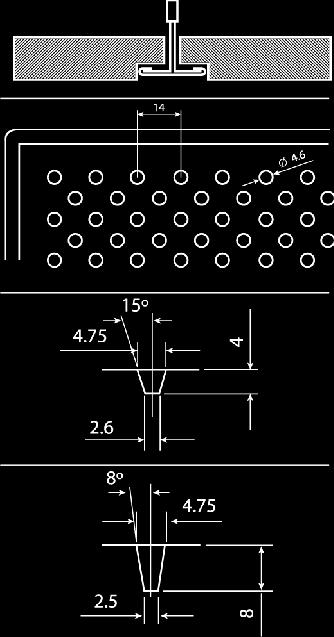 PERFORADA EFEKT CIENIA Parametry techniczne Płaskość powierzchni < 1mm en 1000mm Typ krawędzi Efekt cienia Ortogonalność < 1mm z każdej strony Wytrzymałość na zginanie >/= 6 KG Przewodność cieplna