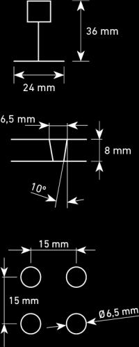 VIVALDI PROSTA KRAWĘDŹ / GRUBOŚĆ 11 MM / 8 MM Parametry techniczne Płaskość pow.