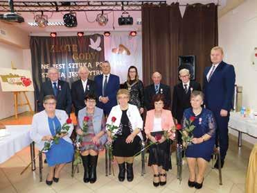 W tym roku tę piękną rocznicę świętowało 6 par z terenu naszej gminy: Wiesława i Jan Ożarek, Mirosława i Tadeusz Pietrasik, Zofia i Jan Reda, Krystyna i Hieronim Stosio, Wiesława i Mieczysław Stosio