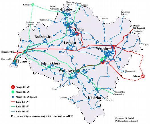 Mapka Sieci przesyłu