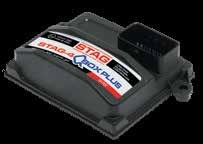 STAG QBOX PLUS Sterownik Przeznaczony do samochodów z silnikami do 4 cylindrów Złącze kątowe 48 pin Wbudowany emulator poziomu paliwa FLE Współpraca z rejestratorem parametrów Wsparcie ze strony
